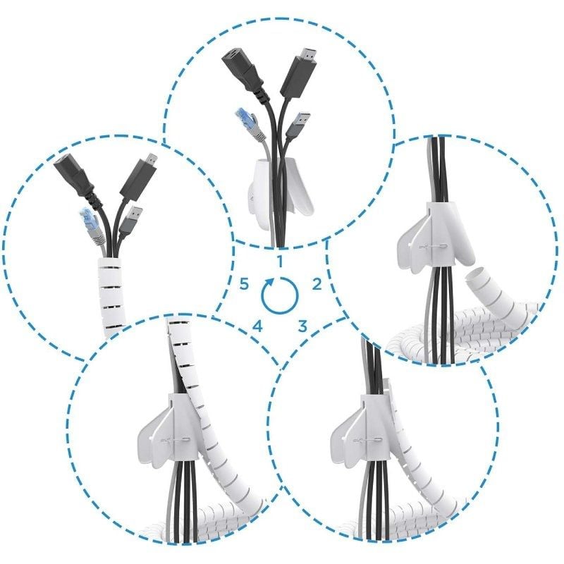 Organizador de Cables en Espiral Aisens A151-0917/ 1m - Imagen 3