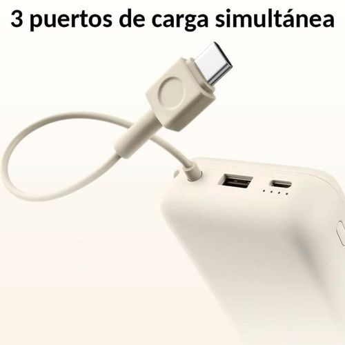 POWERBANK XIAOMI 33W 20000mAh INTEGRATE CABLE TAN - Imagen 3