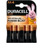 Pack de 4 Pilas AA Duracell Plus Power Boost DPBLR6B4/ 1.5V/ Alcalinas 5000394176027 DPBLR6B4 DRC-PILA DPBLR6B4