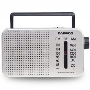 Radio Portátil Daewoo DW1122/ Plata 8436533799593 DW1122 DAE-RADIO DW1122