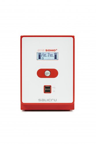 SALICRU SPS 1200 SOHO+ IEC – SISTEMA DE ALIMENTACIÓN ININTERRUMPIDA (SAI/UPS) DE 1200 VA LINE-INTERACTIVE Y CON DOBLE CARGADOR USB - Imagen 2