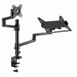 SOPORTE DE MESA GEMBIRD AJUSTABLE BRAZO PARA MONITOR Y BANDEJA PARA PORTATIL 8716309127721 MA-DA-04