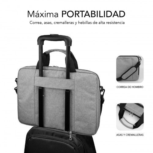 SUBBLIM Maletín Ordenador Air Padding Laptop bag 13,3-14" Grey - Imagen 4