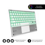 SUBBLIM Teclado Bluetooth Smart Backlit BT Keyboard Touchpad Silver 8436586740603 | P/N: SUB-KBT-SMBT50 | Ref. Artículo: 1331922