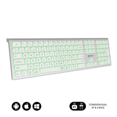 SUBBLIM Teclado Bluetooth/2.4G Master iluminado Ext P/B - Imagen 2