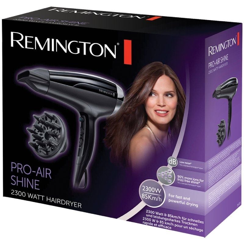 Secador Remington Pro-Air Shine 2300W/ Iónico/ Negro - Imagen 2