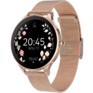 Smartwatch Forever Velora SB-306/ Notificaciones/ Frecuencia Cardíaca/ Oro Rosa 5907457735682 GSM180307 FRV-RELOJ VELORA SB-306 PK