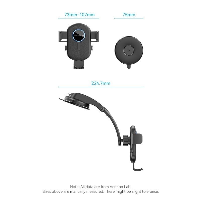 Soporte de Smartphone para Coche Vention KSCB0/ Negro - Imagen 2