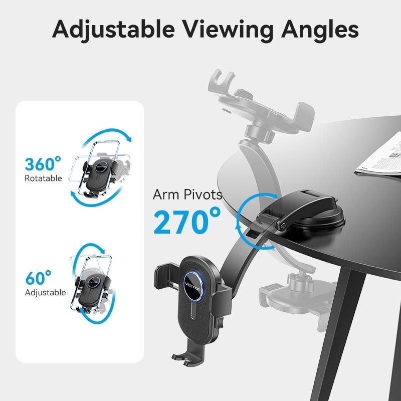 Soporte de Smartphone para Coche Vention KSCB0/ Negro - Imagen 4