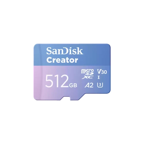 TARJETA SANDISK CREATOR MICROSD 512GB 0619659217266 | P/N: SDSQXAV-512G-GN6MS | Ref. Artículo: 1401918