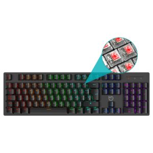 TECLADO GAMING HIDITEC GK400 USB RETROILUMINADO MECANICO NEGRO 8436545692967 GKE010004