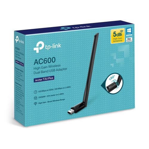 TP-LINK Archer T2U Plus WLAN 600 Mbit/s Interno - Imagen 3