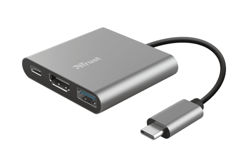 TRUST DALYX 3-IN-1 USB-C ADAPTER 8713439237726 | P/N: 23772 | Ref. Artículo: 1373404