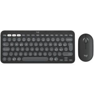 Teclado y Ratón Inalámbricos Logitech Pebble 2 Combo 5099206115651 920-012227 LOG-TEC SET PEBBLE 2 COMB BK