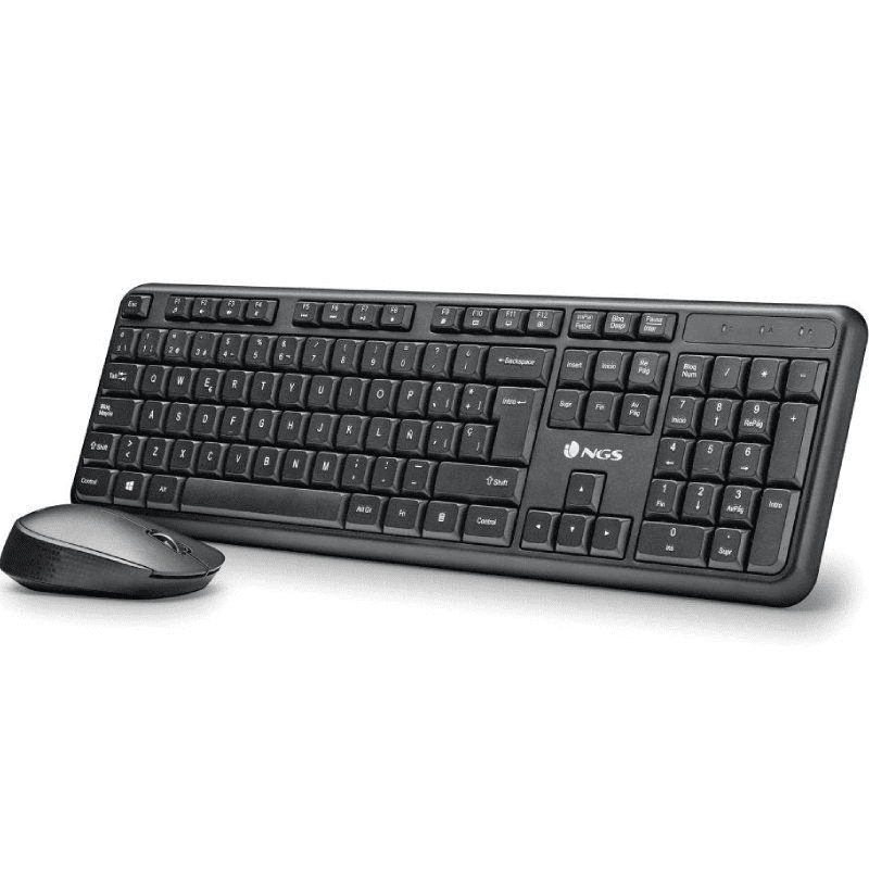 Teclado y Ratón Inalámbricos NGS Harmony Kit 8435430627473 HARMONYKIT NGS-TEC SET HARMONYKIT