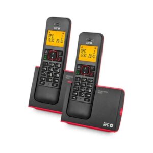 Teléfono Inalámbrico SPC Blade 7292RC2/ Pack DUO/ Rojo y Negro 8430848801590 7292RC2 SPC-DECT BLADE DUO RD BK