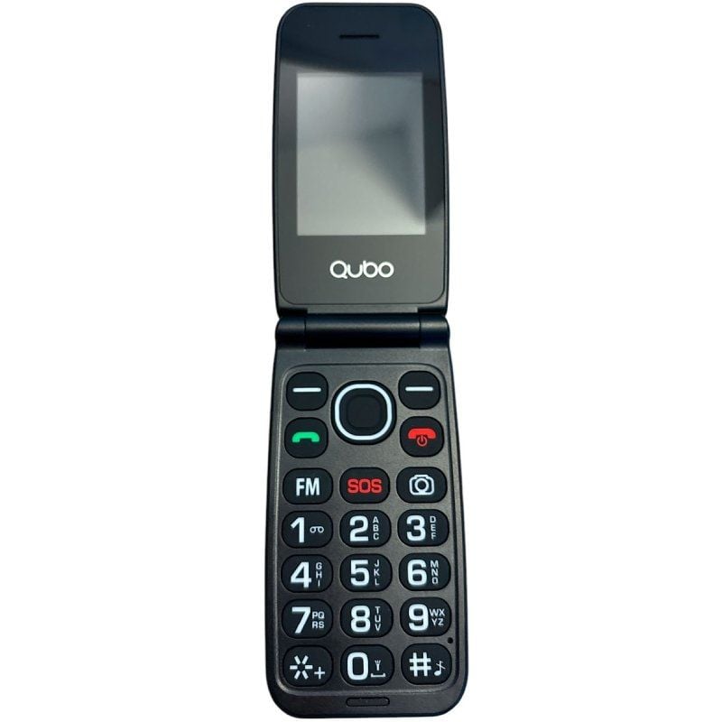 Teléfono Móvil Qubo NEONW-BK 4G para Personas Mayores/ Negro 6944762701581 NEONWBK 4G QUB-TEL NEONW 4G BK