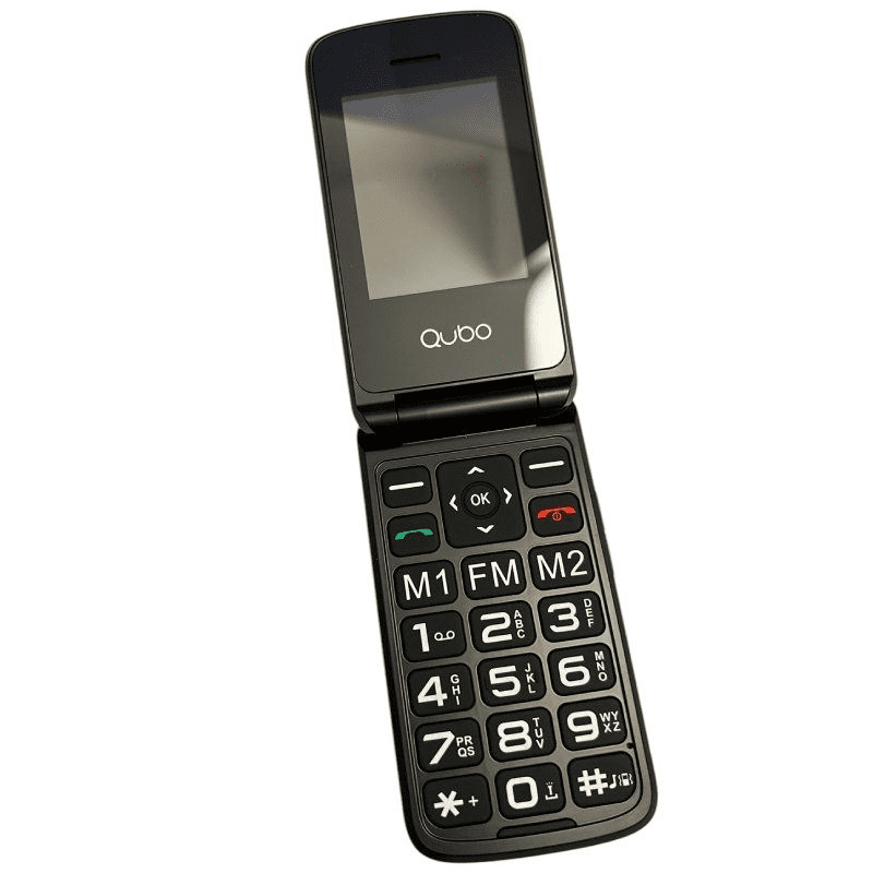Teléfono Móvil Qubo X-247 4G para Personas Mayores/ Negro - Imagen 2