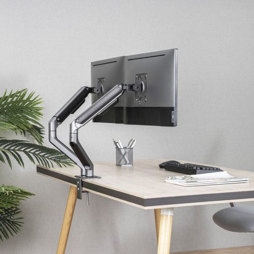 TooQ DB4132TNR-G soporte para monitor 81,3 cm (32") Abrazadera/Atornillado Negro - Imagen 5