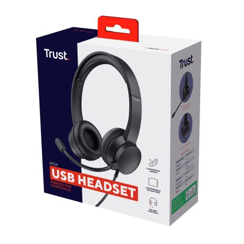 Trust Ayda Auriculares Alámbrico Diadema Llamadas/Música Negro - Imagen 6