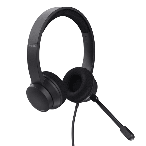 Trust Ayda Auriculares Alámbrico Diadema Llamadas/Música USB tipo A Negro - Imagen 2