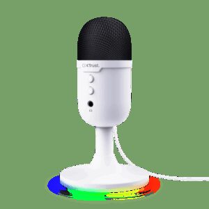 Trust GXT 234P Yunix Blanco Micrófono de superficie para mesa 8713439253740 | P/N: 25374 | Ref. Artículo: 1390946