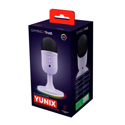 Trust GXT 234P Yunix Púrpura Micrófono de superficie para mesa - Imagen 6