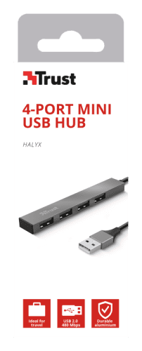 Trust Halyx USB 2.0 480 Mbit/s Aluminio - Imagen 7