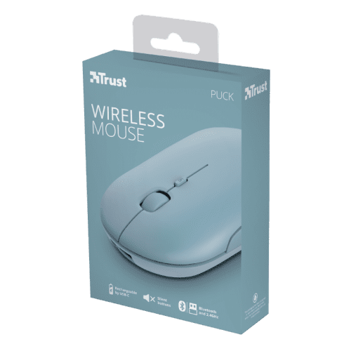 Trust Puck ratón Ambidextro RF inalámbrica + Bluetooth 1600 DPI - Imagen 8