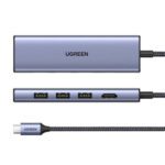Ugreen 20956A hub de interfaz USB Tipo C 5000 Mbit/s Plata 6941876212620 | P/N: 20956A | Ref. Artículo: 1399542