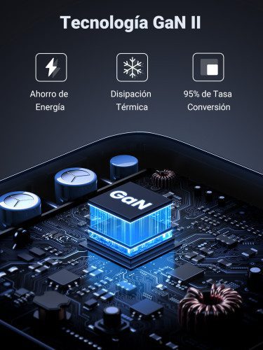 Ugreen Nexode Universal Gris Corriente alterna Carga rápida Interior - Imagen 5