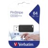 023942490654 | P/N: 49065 | Cod. Artículo: DSP0000029067 Memoria usb 2.0 verbatim pinstripe 64gb negro