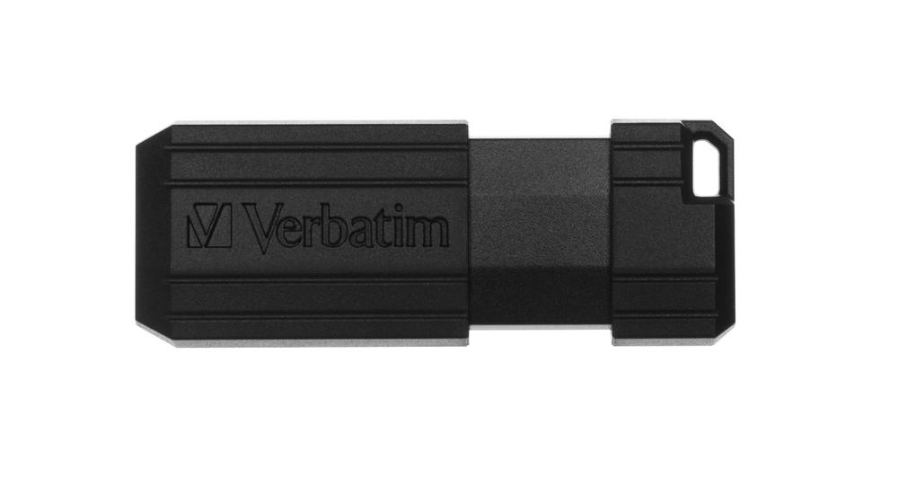 Memoria usb 2.0 verbatim pinstripe 64gb negro - Imagen 3