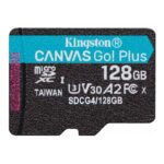 0740617347975 | P/N: SDCG4/128GBSP | Cod. Artículo: DSP0000034482 Tarjeta memoria micro sdxc 128gb kingston canvas go! plus uhs - i clase 10