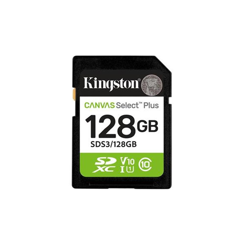 0740617348286 | P/N: SDS3/128GB | Cod. Artículo: DSP0000035522 Tarjeta memoria sdxc 128gb kingston canvas select plus uhs - i clase 10