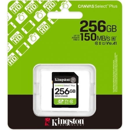 Tarjeta memoria sdxc 256gb kingston canvas select plus uhs - i clase 10 - Imagen 2