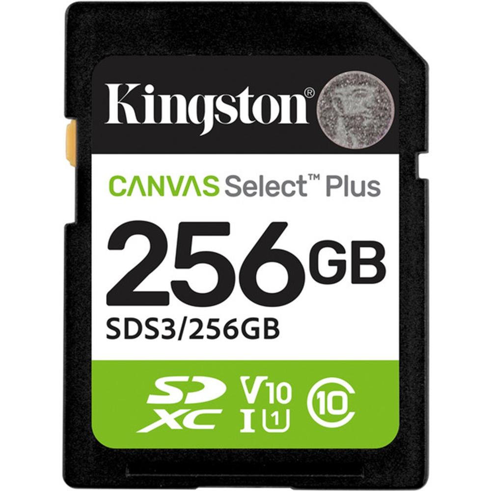 0740617348316 | P/N: SDS3/256GB | Cod. Artículo: DSP0000035521 Tarjeta memoria sdxc 256gb kingston canvas select plus uhs - i clase 10
