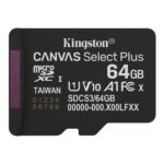 0740617348439 | P/N: SDCS3/64GBSP | Cod. Artículo: DSP0000034479 Tarjeta memoria micro secure digital sdxc 64gb kingston canvas select plus clase 10 uhs - 1