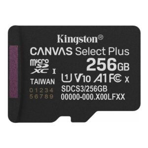 0740617348538 | P/N: SDCS3/256GBSP | Cod. Artículo: DSP0000034480 Tarjeta memoria micro secure digital sdxc 256gb kingston canvas select plus clase 10 uhs - 1