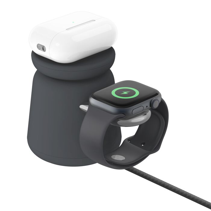 Base de carga powerhouse belkin wiz020vfh36 doble iphone iwatch airpods - Imagen 5