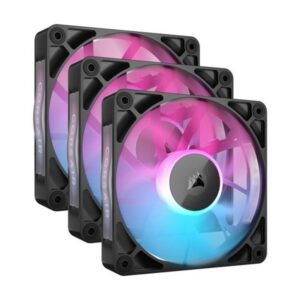 0840006680925 | P/N: CO-9051018-WW | Cod. Artículo: DSP0000032329 Ventilador caja corsair rx120 icue link rgb 3 x 120mm negro