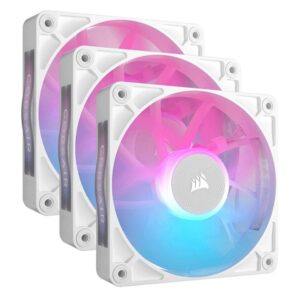 0840006680963 | P/N: CO-9051022-WW | Cod. Artículo: DSP0000032323 Ventilador caja corsair rx120 icue link rgb 3 x 120mm blanco