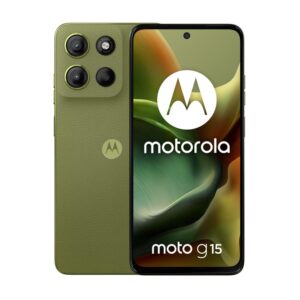 0840023289552 | P/N: PB6E0028ES | Cod. Artículo: DSP0000035495 Movil motorola moto g15 4g 8 - 512gb iguana green