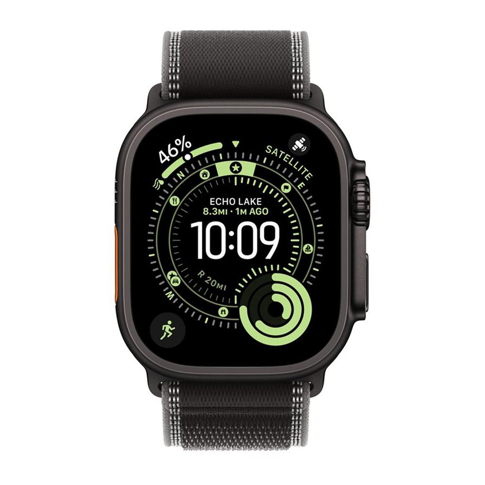 195950610512 | P/N: MF1D4QL/A | Cod. Artículo: DSP0000034426 Smartwatch apple watch ultra 3 gps + cellular 49mm black titanium case black - charcoal trail loop - s - m