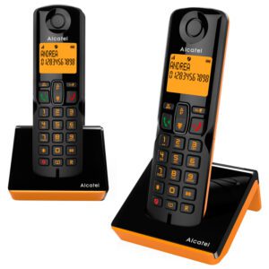 3700601425413 ATL1425413 ALCATEL TELEFONO DEC S280 DUO BLACK+ORANGE