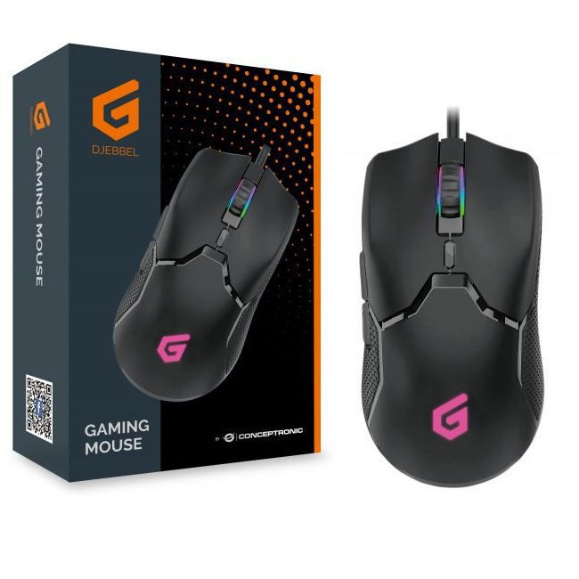 Mouse raton gaming conceptronic djebbel04b optico - usb - 7200dpi - Imagen 2