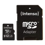4034303028832 | P/N: 3423493 | Cod. Artículo: DSP0000008094 Tarjeta memoria micro sd intenso 512gb premium uhs - i cl10 + adaptador sd