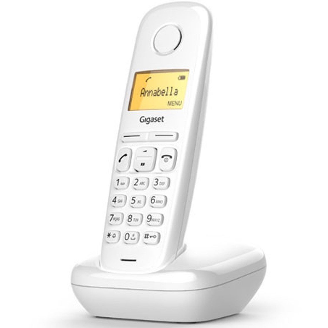 Telefono fijo inalambrico gigaset a170 blanco 50 numeros agenda - 10 tonos - Imagen 3