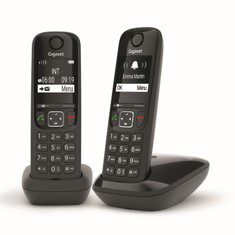 4250366854991 | P/N: L36852-H2816-D201 | Cod. Artículo: GIGASET-AS690DBK Telefono inalambrico gigaset as690 duo negro