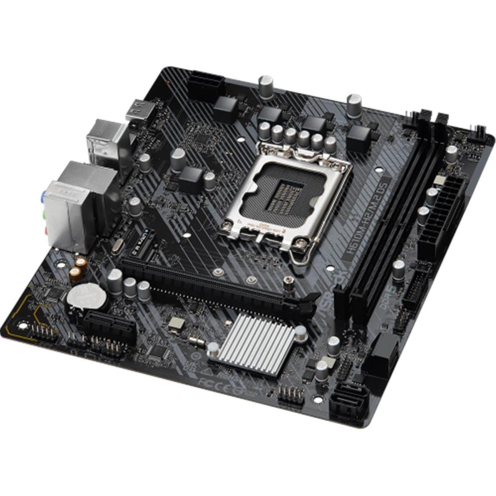 Placa base asrock h610m - h2 - m2 matx - 2x ddr5 - lga 1700 - Imagen 2